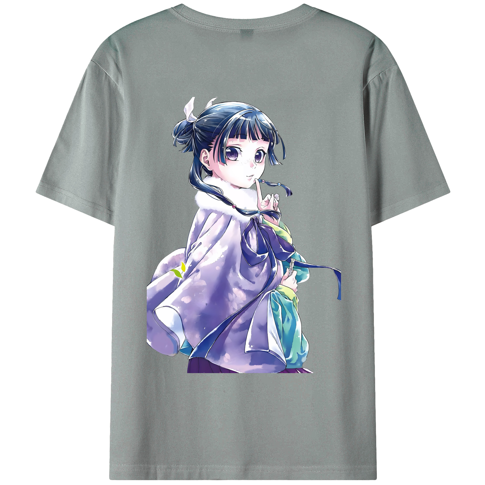 （画像用） 薬屋のひとりごと The Apothecary Diaries 綿100％ メンズ半袖Tシャツ（バックプリント） 通気性